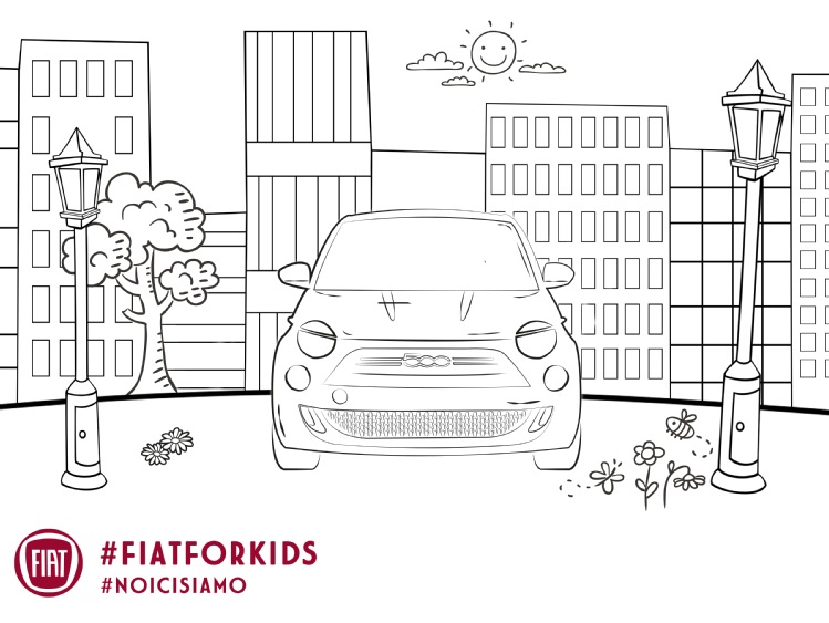 #fiatforkids: z myślą o najmłodszych Fiat wprowadza kolorowankę z modelem 500